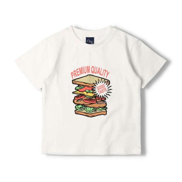 ●40％OFFセール●クレセント　crescent　ファースト フード プリント 半袖 Tシャツ ハンバーガー ポテト（90cm・100cm・110cm・120cm・130cm）アウトレット |  | 04