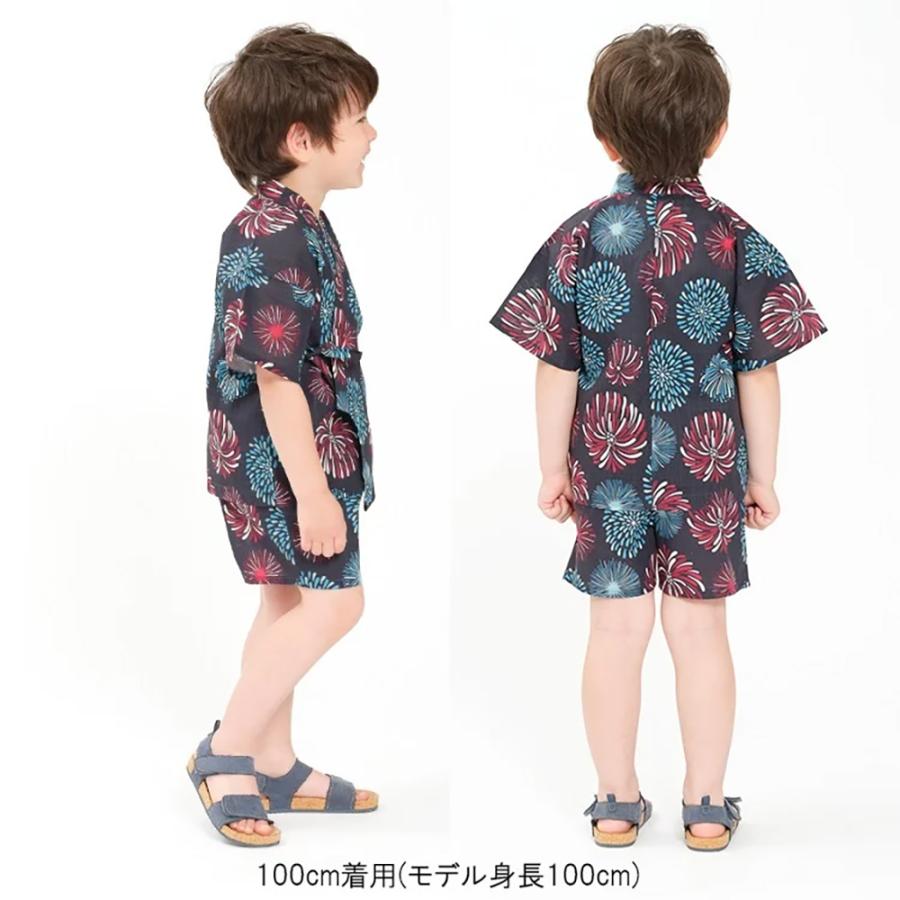 ジョリージュリー JollyJury 【WEB限定】 花火柄甚平 ( 80 90 100 110 120 130 )　子ども服 キッズ ジュニア | Kids Foret | 12