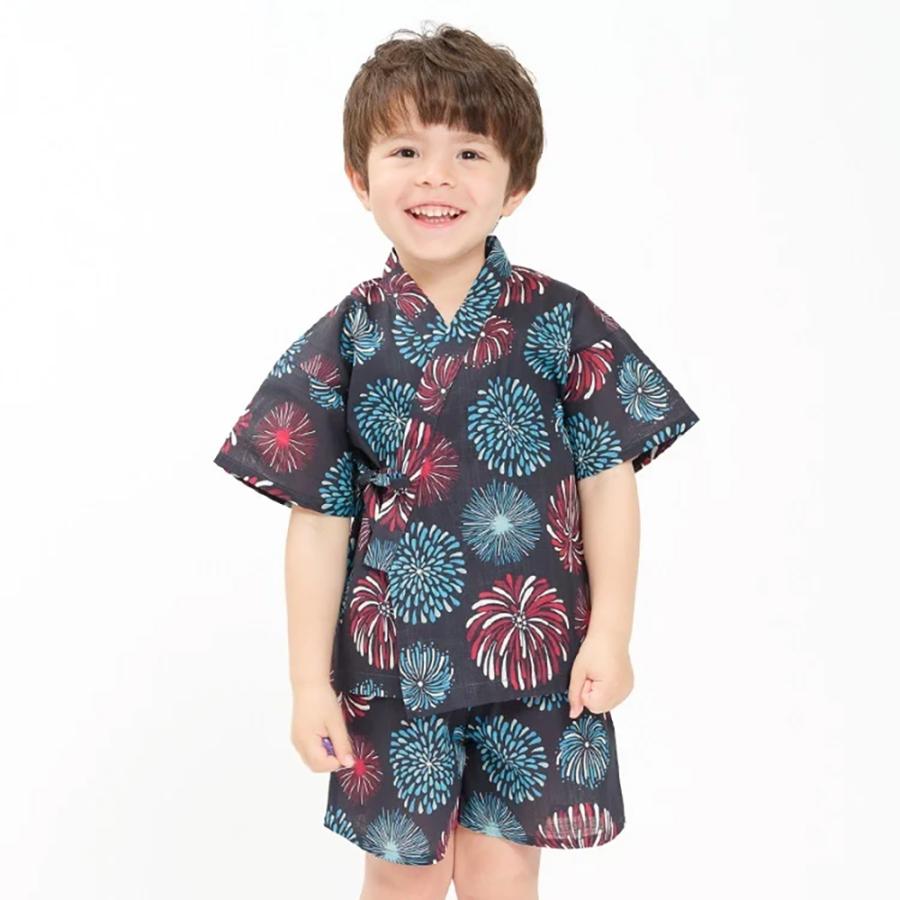 ジョリージュリー JollyJury 【WEB限定】 花火柄甚平 ( 80 90 100 110 120 130 )　子ども服 キッズ ジュニア | Kids Foret | 14