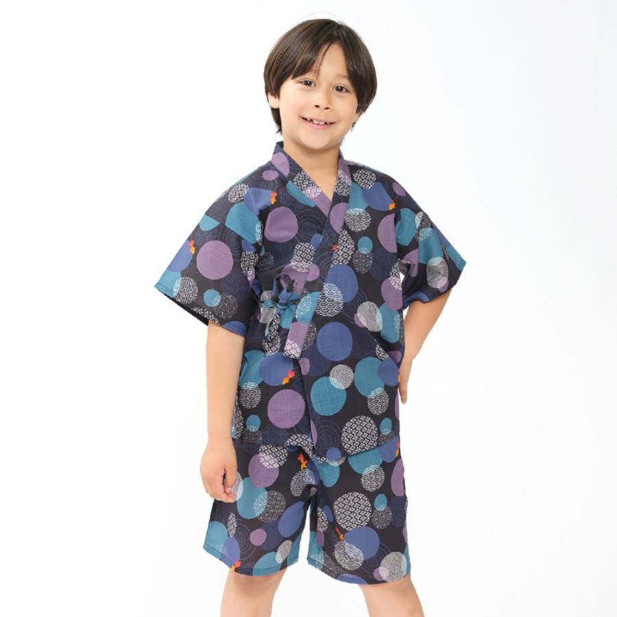 ジョリージュリー JollyJury 【WEB限定】 水玉金魚柄甚平 ( 80 90 100 110 120 130 )　子ども服 キッズ ジュニア | Kids Foret | 13