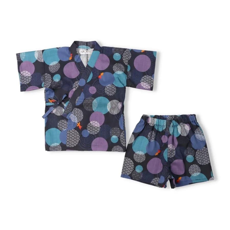 ジョリージュリー JollyJury 【WEB限定】 水玉金魚柄甚平 ( 80 90 100 110 120 130 )　子ども服 キッズ ジュニア | Kids Foret | 02
