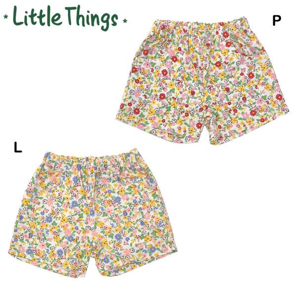 ●30％OFFセール●リトルシングス　Little Things　花柄プリント　ショートパンツ（90・100・110）/丸高衣料　アウトレット | moujonjon