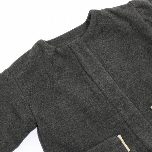 ●50％OFFセール●ウィルメリー　Will Mery　ノーカラーロングコート（110・120）/丸高衣料　アウトレット | Will Mery | 03