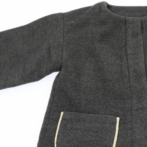 ●50％OFFセール●ウィルメリー　Will Mery　ノーカラーロングコート（110・120）/丸高衣料　アウトレット | Will Mery | 05