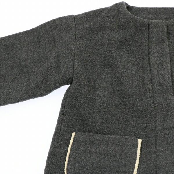 ●50％OFFセール●ウィルメリー　Will Mery　ノーカラーロングコート（110・120）/丸高衣料　アウトレット | Will Mery | 05