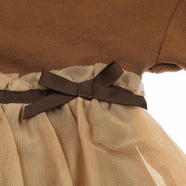 ●50％OFFセール●ウィルメリー　Will Mery　ウエストリボンチュール切替ベア裏毛ワンピース（80-140）/丸高衣料　アウトレット | Will Mery | 04