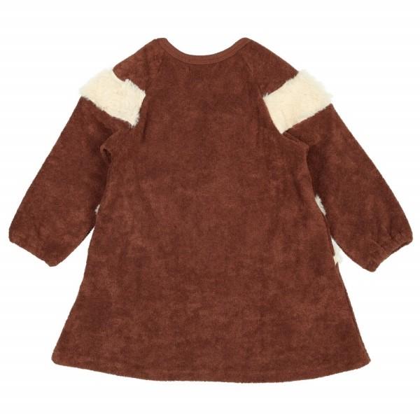 ●50％OFFセール●ウィルメリー　Will Mery　リボン付きファー配色ブークレ裏起毛ワンピース（80-130）/丸高衣料　アウトレット | Will Mery | 03