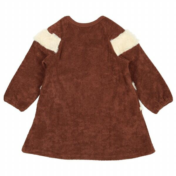 ●50％OFFセール●ウィルメリー　Will Mery　リボン付きファー配色ブークレ裏起毛ワンピース（80-130）/丸高衣料　アウトレット | Will Mery | 03