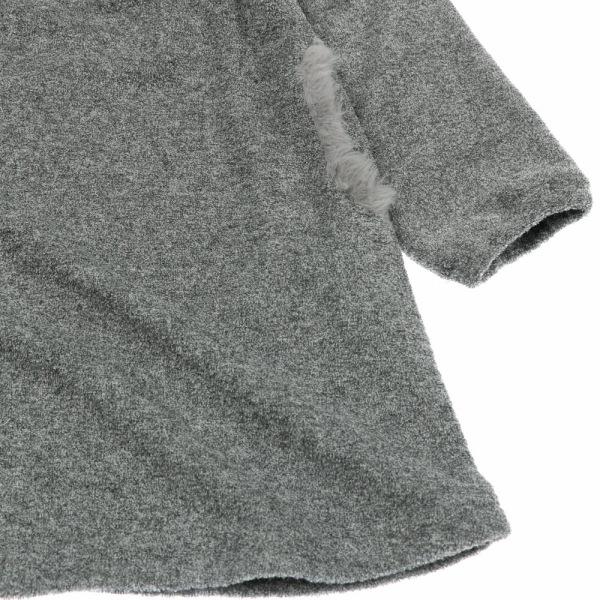 ●50％OFFセール●ウィルメリー　Will Mery　リボン付きファー配色ブークレ裏起毛ワンピース（80-130）/丸高衣料　アウトレット | Will Mery | 07