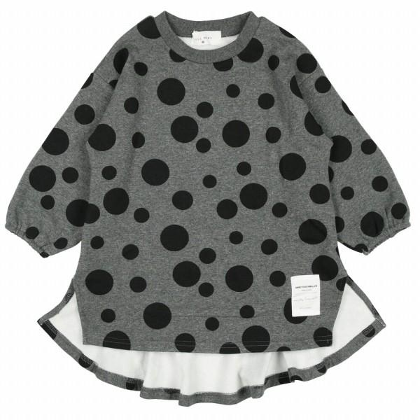 ●50％OFFセール●ラスト1点●ウィルメリー　Will Mery　爆温裏起毛裏シャギードット柄ワンピース  （110cm）/丸高衣料　半額 | Will Mery | 01