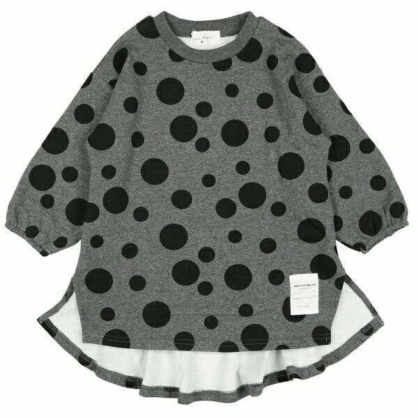 ●50％OFFセール●ラスト1点●ウィルメリー　Will Mery　爆温裏起毛裏シャギードット柄ワンピース  （110cm）/丸高衣料　半額 | Will Mery | 01