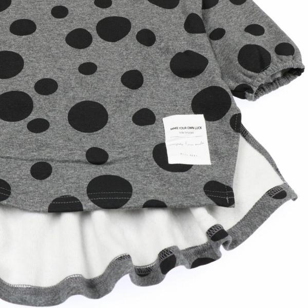 ●50％OFFセール●ラスト1点●ウィルメリー　Will Mery　爆温裏起毛裏シャギードット柄ワンピース  （110cm）/丸高衣料　半額 | Will Mery | 05