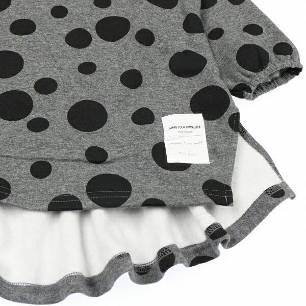 ●50％OFFセール●ラスト1点●ウィルメリー　Will Mery　爆温裏起毛裏シャギードット柄ワンピース  （110cm）/丸高衣料　半額 | Will Mery | 05