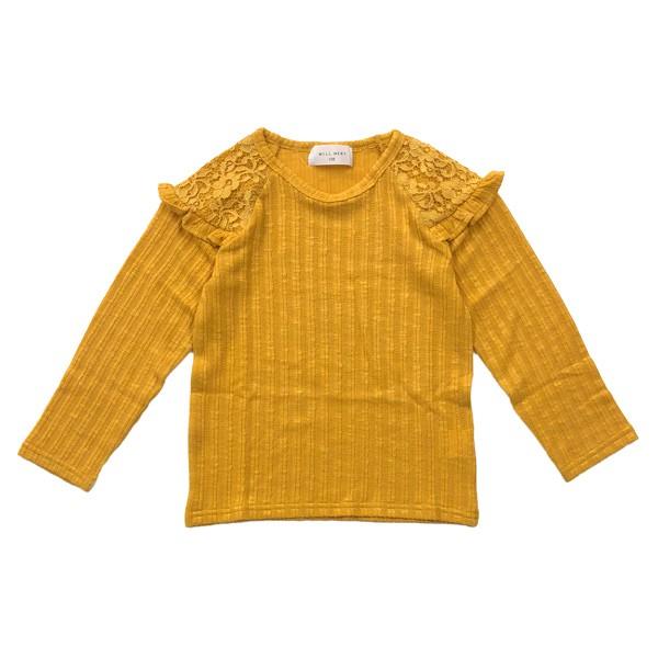 ●50％OFFセール●ウィルメリー　Will Mery　肩レース　長袖Tシャツ（80-130）/丸高衣料　アウトレット | Will Mery | 03
