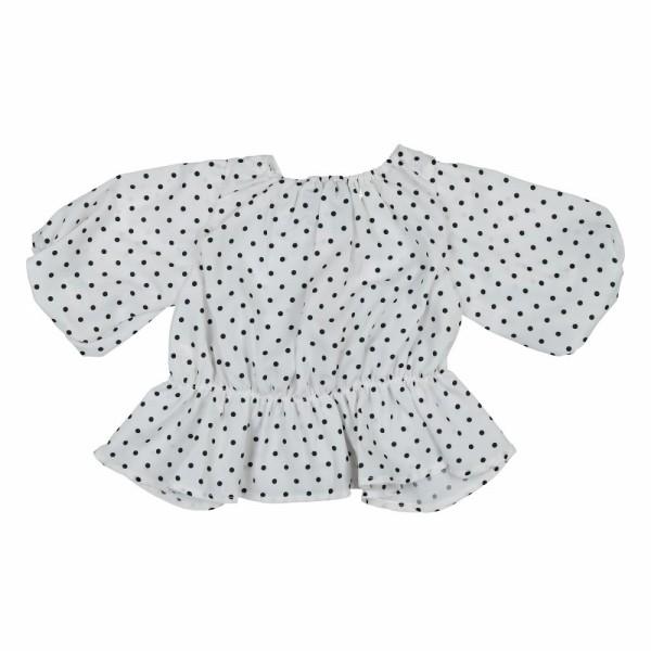 ●50％OFFセール●ドンキージョシー　Donkey Jossy　ドット柄 ７分袖バルーンブラウス（80・90・100・110・120・130）　アウトレット | DONKEY JOSSY | 03