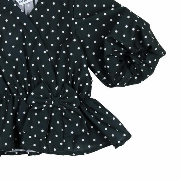 ●50％OFFセール●ドンキージョシー　Donkey Jossy　ドット柄 ７分袖バルーンブラウス（80・90・100・110・120・130）　アウトレット | DONKEY JOSSY | 05