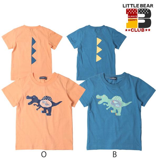 ●40％OFFセール●リトルベアークラブ　Little Bear Club　天竺恐竜おなかメッシュＴシャツ(80・90・100・110・120・130）アウトレット  子ども服 | LITTLE BEAR CLUB