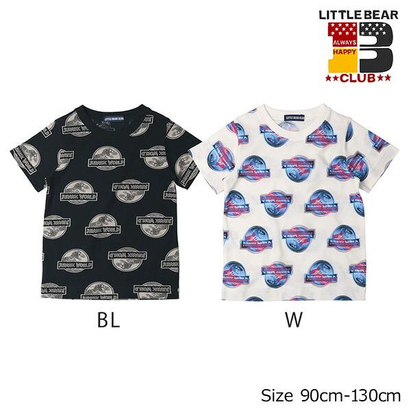 ●40％OFFセール●リトルベアークラブ　Little Bear Club　JURASSIC　WORLD　ロゴ総柄　Ｔシャツ(100・110・120）アウトレット 子ども服 | LITTLE BEAR CLUB