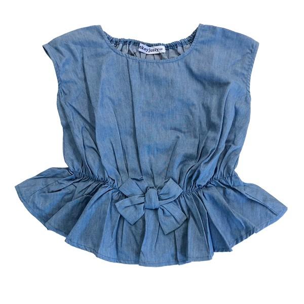 ●50％OFFセール●ラスト1点●ドンキージョシー　Donkey Jossy　前リボンチュニックTシャツ（110cm）半額 アウトレット | DONKEY JOSSY | 01