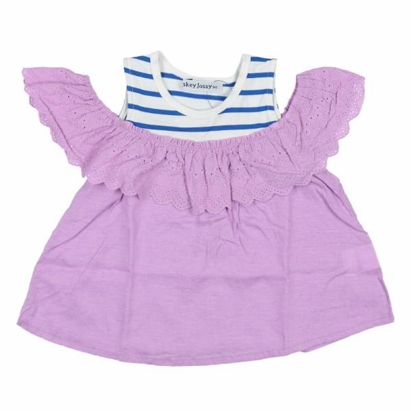 ●50％OFFセール●ラスト1点●ドンキージョシー　Donkey Jossy　ボーダー配色オフショルＴシャツ （110cm）半額　アウトレット | DONKEY JOSSY | 01