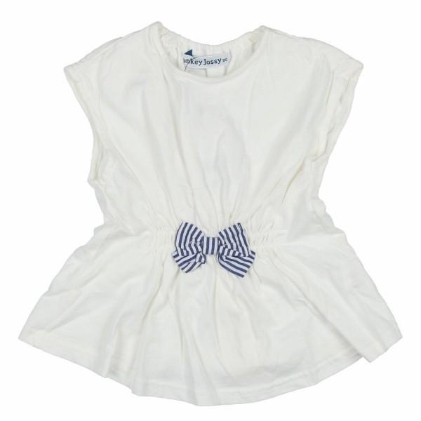 ●50％OFFセール●ラスト1点●ドンキージョシー　Donkey Jossy　前りぼん後ねじりチュニックTシャツ  （110cm）アウトレット | DONKEY JOSSY | 01