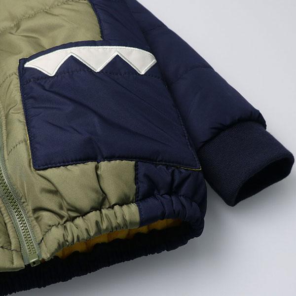 ●40％OFFセール●LB CLUB　エルビークラブ　背びれ付き中綿ジャケット(90cm）アウトレット 子ども服 恐竜 | LB CLUB | 09