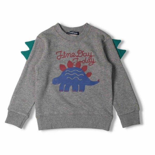 ●50％OFFセール●リトルベアークラブ　Little Bear Club　恐竜背びれ付裏毛トレーナー(80・90・100・110・120・130）　アウトレット | LITTLE BEAR CLUB | 01