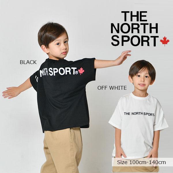 ●50％OFFセール●ザノーススポーツ　THE NORTH SPORT　バックロゴ 切替ワイドドルマン 半袖Tシャツ (100・110・120・130・140）アウトレット　半額 セール | 