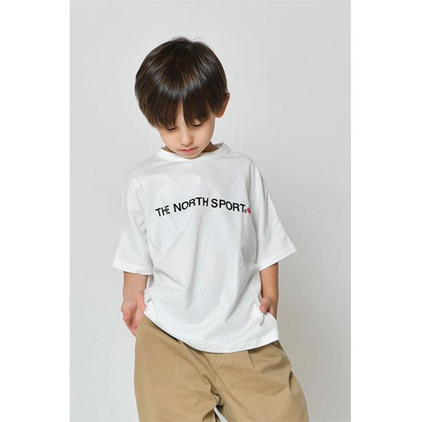 ●50％OFFセール●ザノーススポーツ　THE NORTH SPORT　バックロゴ 切替ワイドドルマン 半袖Tシャツ (100・110・120・130・140）アウトレット　半額 セール |  | 07