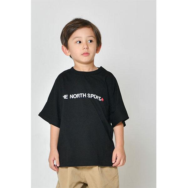 ●50％OFFセール●ザノーススポーツ　THE NORTH SPORT　バックロゴ 切替ワイドドルマン 半袖Tシャツ (100・110・120・130・140）アウトレット　半額 セール |  | 09
