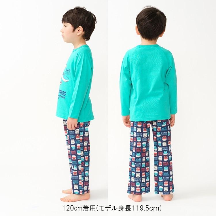 ハングリーハート Hungry Heart JR新幹線電車プリント長袖パジャマ ( 80 90 100 110 120 130 ) キッズ 男の子 | Kids Foret | 12