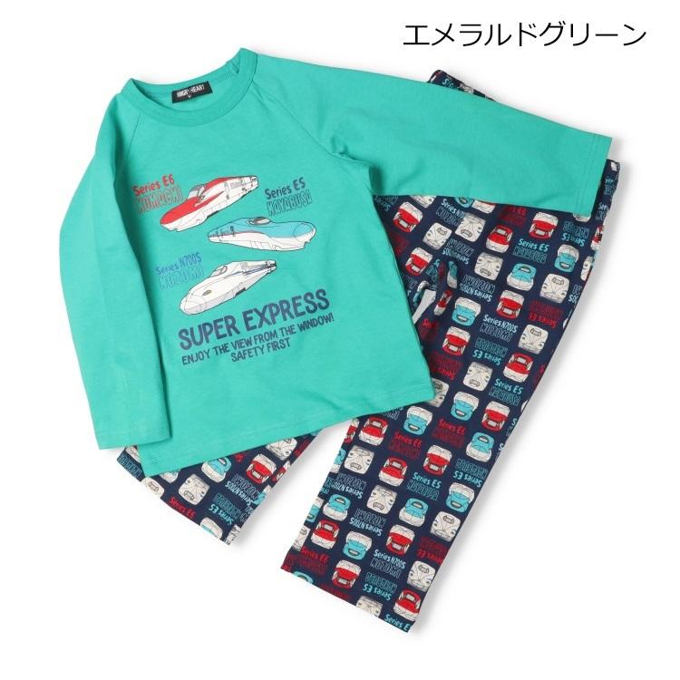 ハングリーハート Hungry Heart JR新幹線電車プリント長袖パジャマ ( 80 90 100 110 120 130 ) キッズ 男の子 | Kids Foret | 01