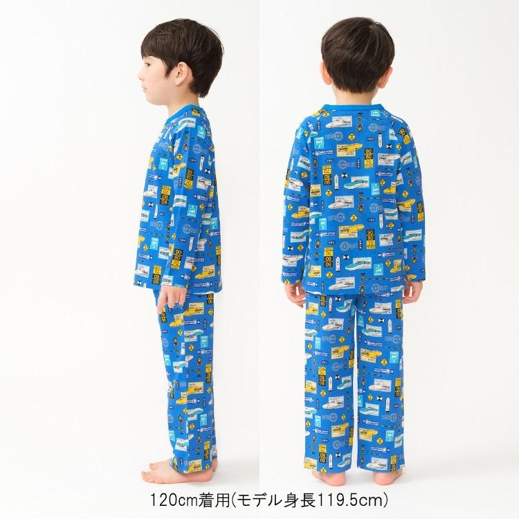 ハングリーハート Hungry Heart JR新幹線電車総柄長袖パジャマ ( 80 90 100 110 120 130 ) キッズ 男の子 | Kids Foret | 12