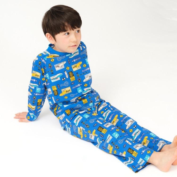 ハングリーハート Hungry Heart JR新幹線電車総柄長袖パジャマ ( 80 90 100 110 120 130 ) キッズ 男の子 | Kids Foret | 13