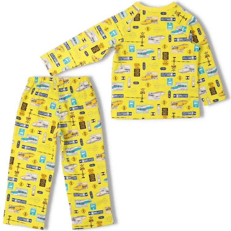 ハングリーハート Hungry Heart JR新幹線電車総柄長袖パジャマ ( 80 90 100 110 120 130 ) キッズ 男の子 | Kids Foret | 04