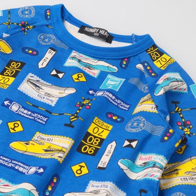 ハングリーハート Hungry Heart JR新幹線電車総柄長袖パジャマ ( 80 90 100 110 120 130 ) キッズ 男の子 | Kids Foret | 05