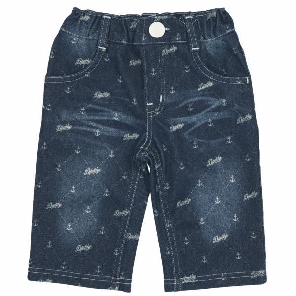 ●40％OFFセール●ダディオダディ Daddy Oh Daddy デニムニット　総柄ハーフパンツ/丸高衣料(100・110）アウトレット 子ども服 | Daddy Oh Daddy | 01