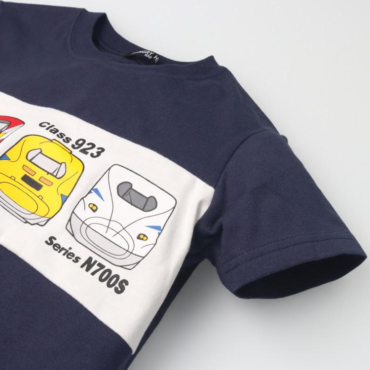 ハングリーハート Hungry Heart 新幹線電車プリント切符付半袖Tシャツ ( 80 90 100 110 120 130 ) 子ども服 キッズ | Kids Foret | 05