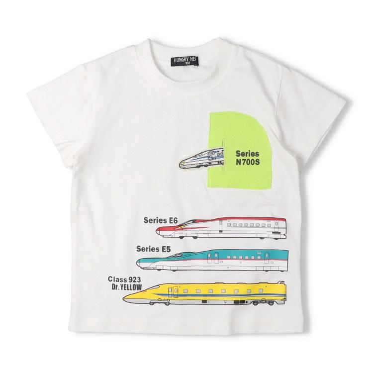 ハングリーハート Hungry Heart 新幹線電車トンネル半袖Tシャツ ( 80 90 100 110 120 130 ) | Kids Foret | 01