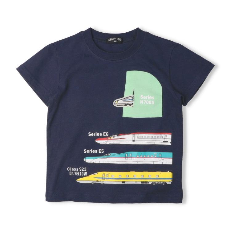 ハングリーハート Hungry Heart 新幹線電車トンネル半袖Tシャツ ( 80 90 100 110 120 130 ) | Kids Foret | 03