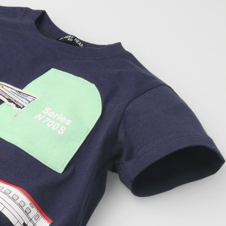 ハングリーハート Hungry Heart 新幹線電車トンネル半袖Tシャツ ( 80 90 100 110 120 130 ) | Kids Foret | 04