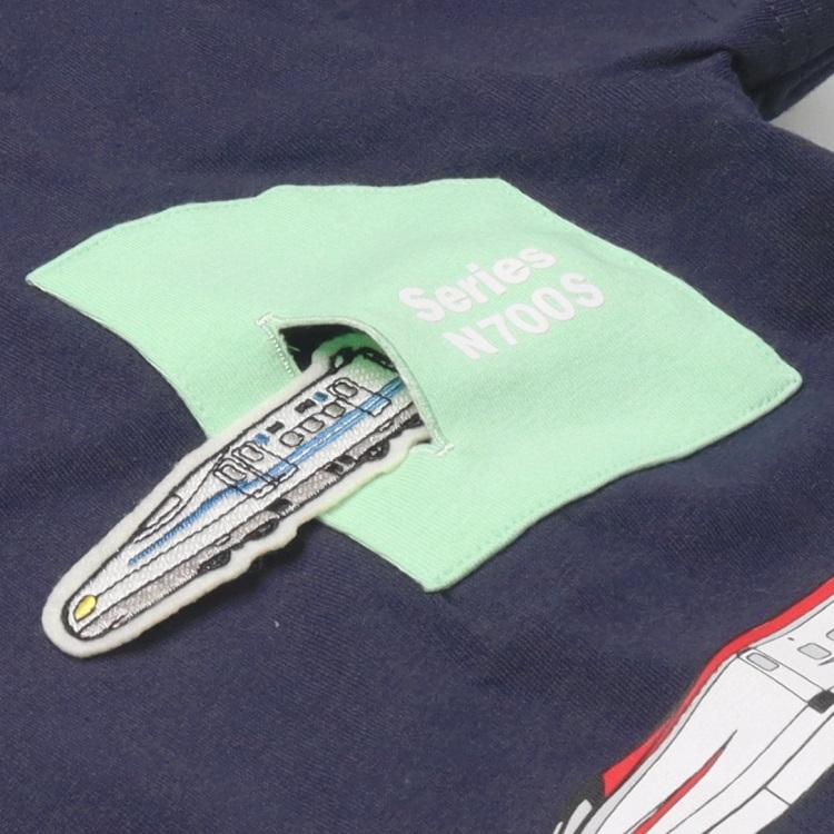 ハングリーハート Hungry Heart 新幹線電車トンネル半袖Tシャツ ( 80 90 100 110 120 130 ) | Kids Foret | 05