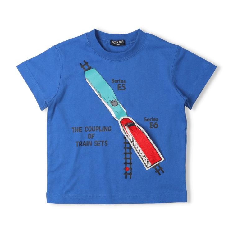 ハングリーハート Hungry Heart 新幹線電車こまちはやぶさ連結半袖Tシャツ ( 80 90 100 110 120 130 ) | Kids Foret | 04