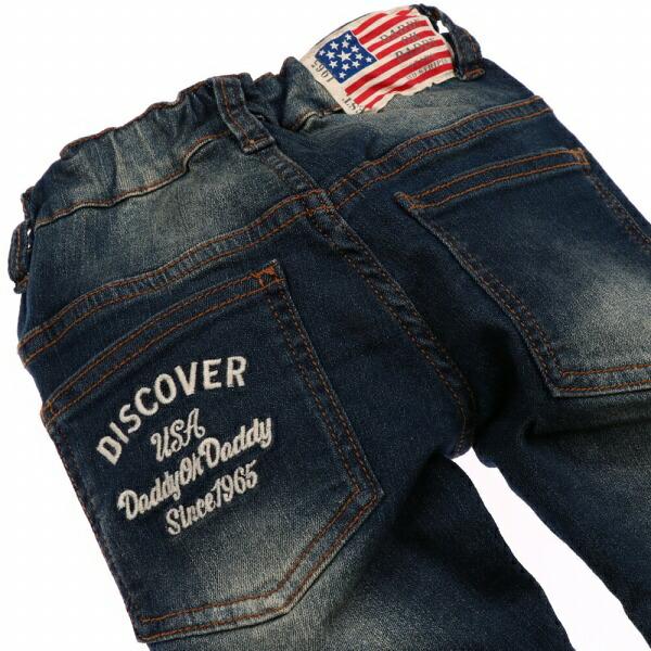 ●50％OFFセール●ラスト1点●ダディオダディ　Daddy Oh Daddy　ワッペン付ストレッチデニムパンツ  （90cm）半額 アウトレット | Daddy Oh Daddy | 06