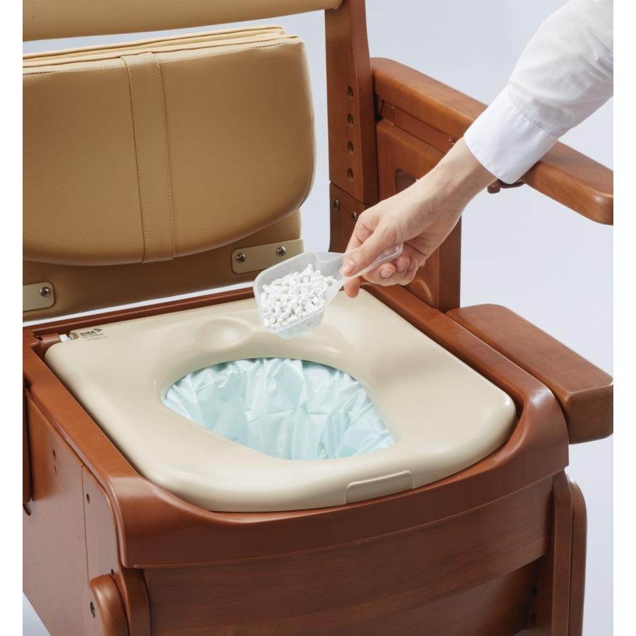 安寿 家具調トイレセレクトR自動ラップ 跳ね上げタイプ 暖房便座