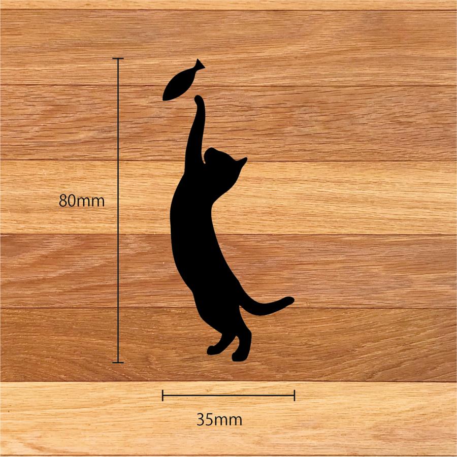 にゃんこ反射ステッカー／猫／カーステッカー／反射シート／交通安全／車／バイク／自転車／ヘルメット |  | 02