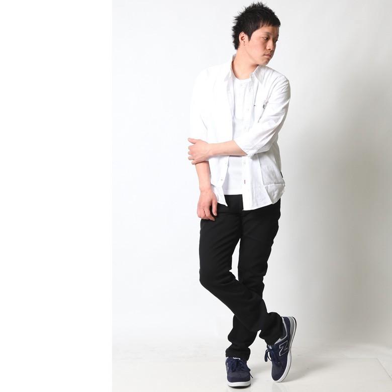 リアルコンテンツ シャツ メンズ 綿麻 7分袖 カジュアルシャツ リネン