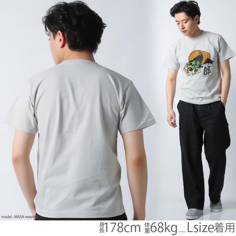 Tシャツ メンズ 半袖 ティーシャツ 花柄 ロゴ プリント トップス カットソー 大きいサイズ 2L 3L アメカジ ストリート おしゃれ メンズ夏物｜attention-store｜12