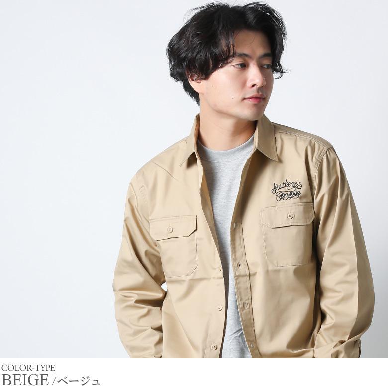CONFUSE ワークシャツ 長袖 長袖シャツ シャツ カジュアルシャツ