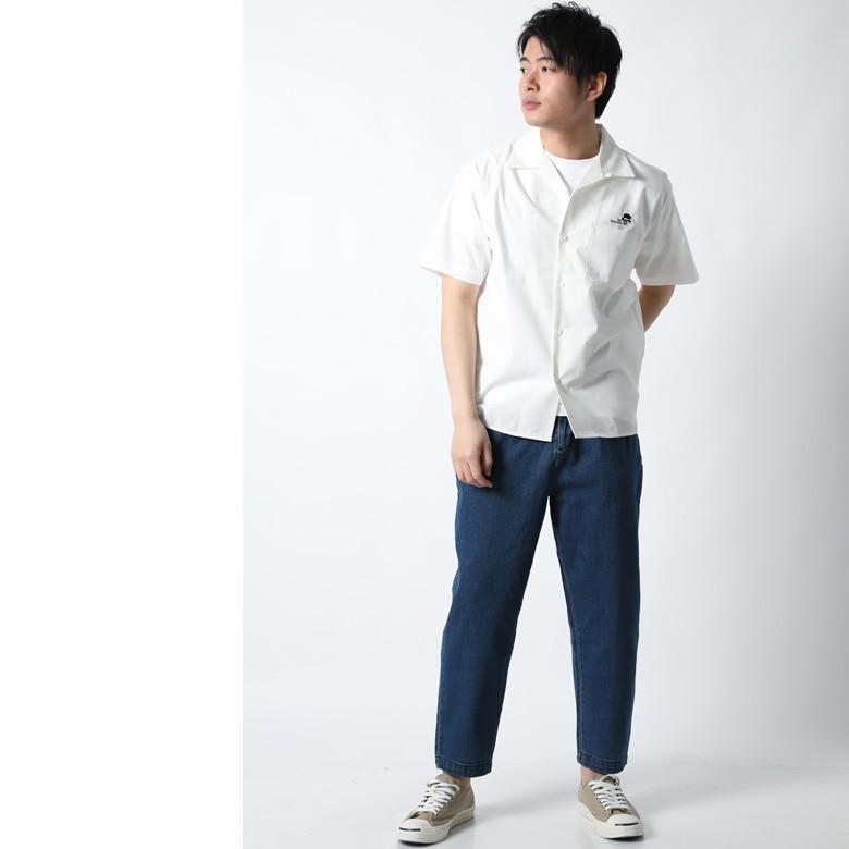 CONFUSE オープンカラーシャツ ワークシャツ 開襟 シャツ メンズ